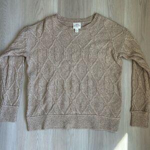 St. John's Bay Cable Knit Sweater - Tan